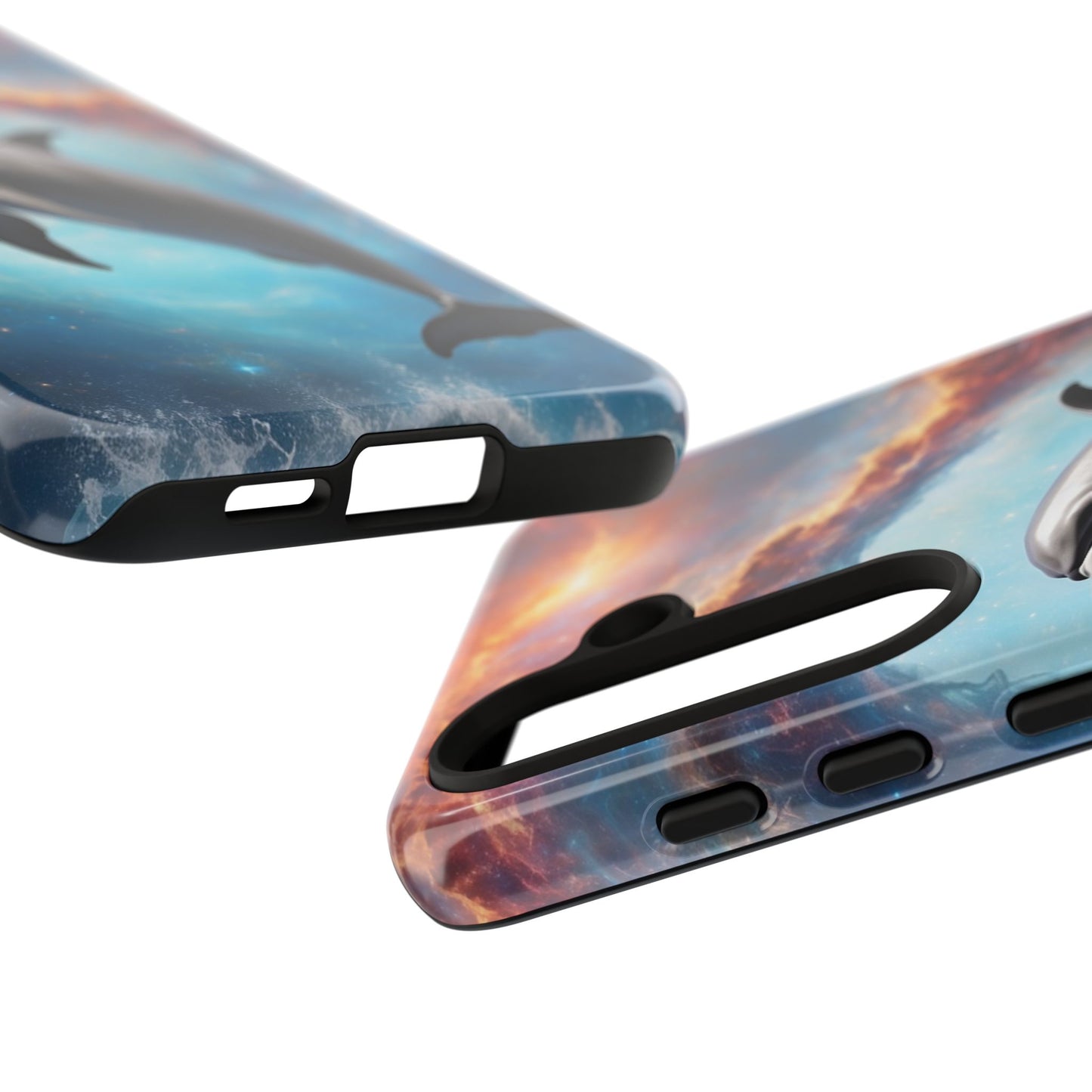 Cosmic Dolphin Space Vibes - Samsung Galaxy Case