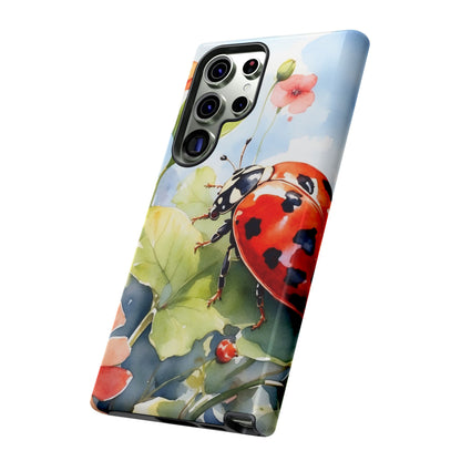 Watercolor Ladybug & Poppy Fields - Samsung Galaxy Case