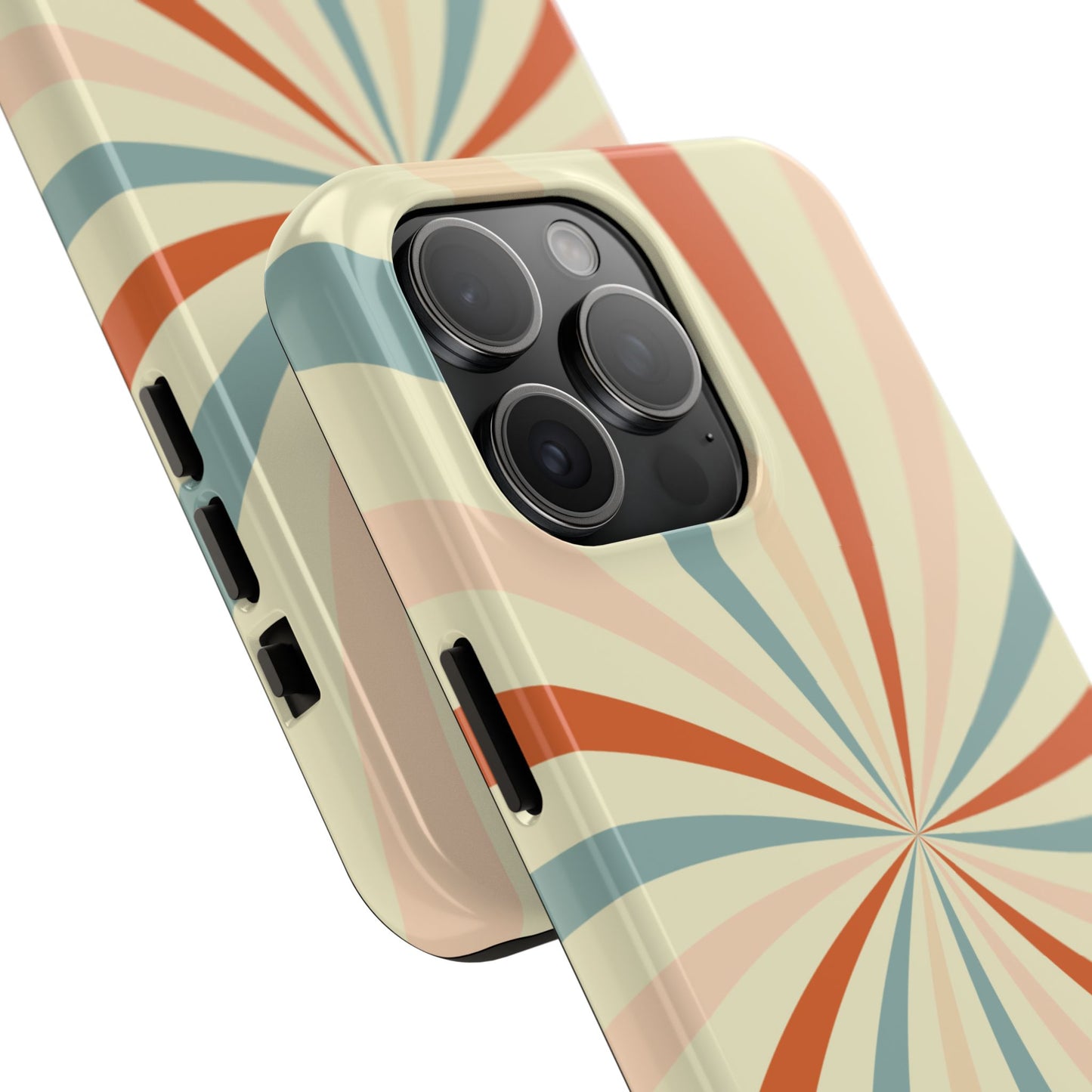 Retro Swirl iPhone Case – Durable, Vintage-Inspired Design with Dual-Layer Protection