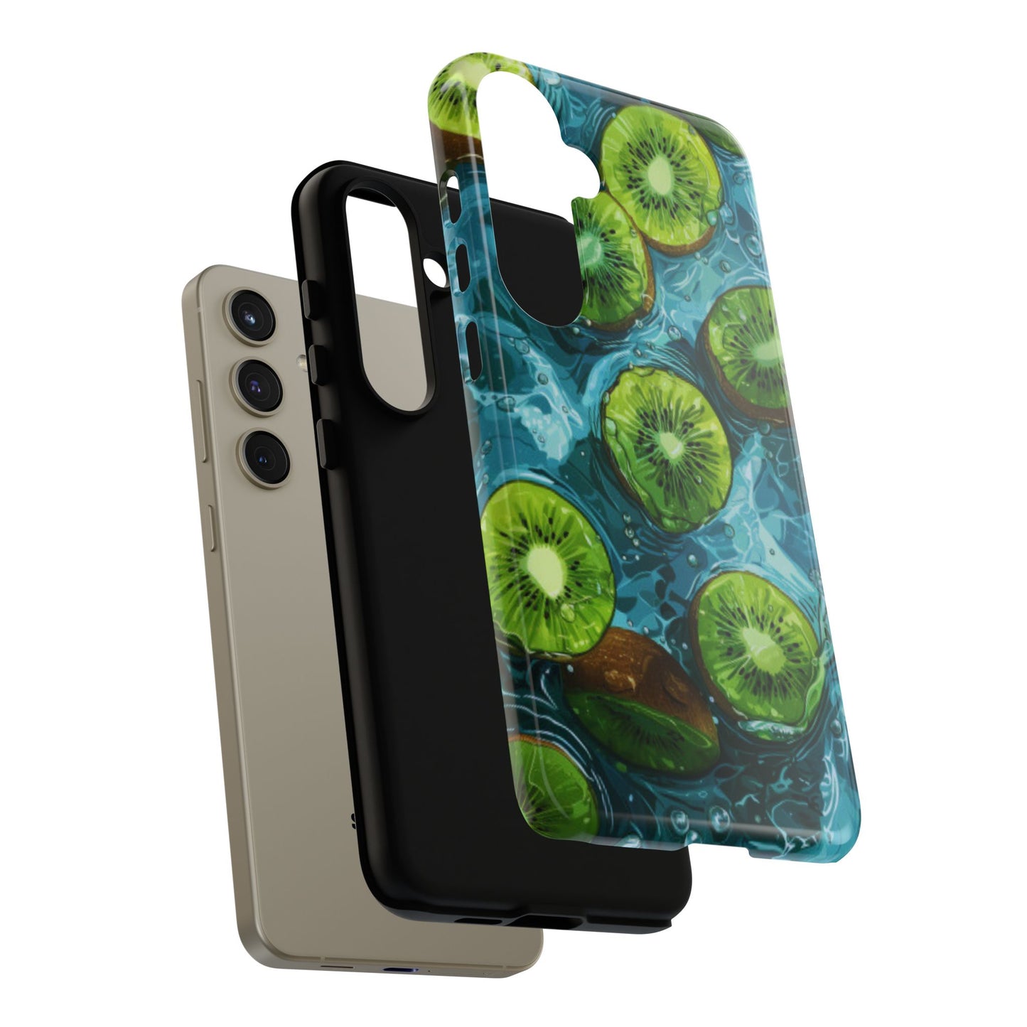 Tropical Kiwi Splash Samsung Galaxy  Case – Tough Dual-Layer, Vibrant Summer Design