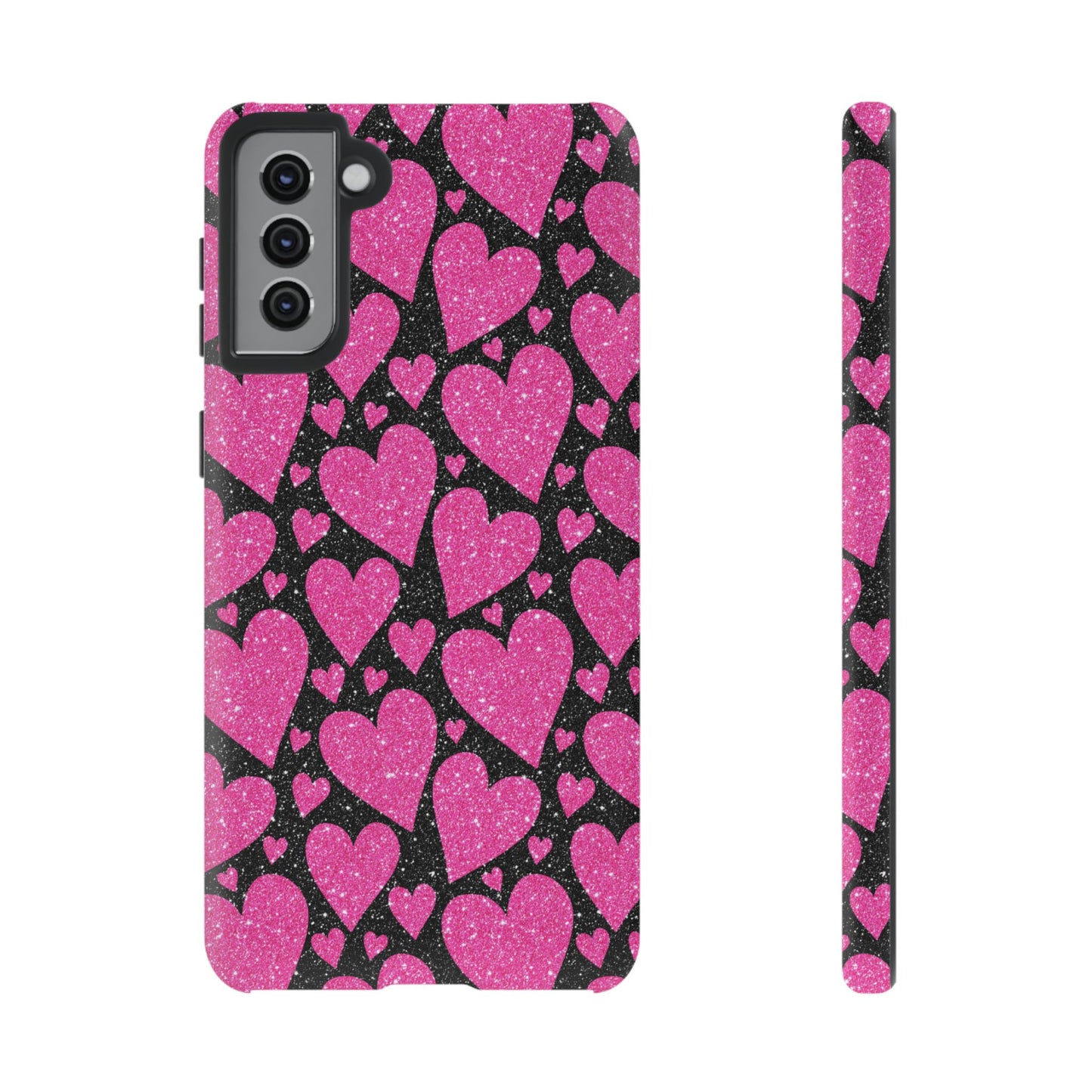 Glitter Hearts Samsung Galaxy Case