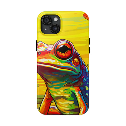 Vibrant Rainbow Frog Design – iPhone Series Case