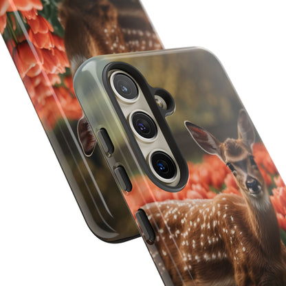 Fawn Among Tulips Samsung Galaxy Case