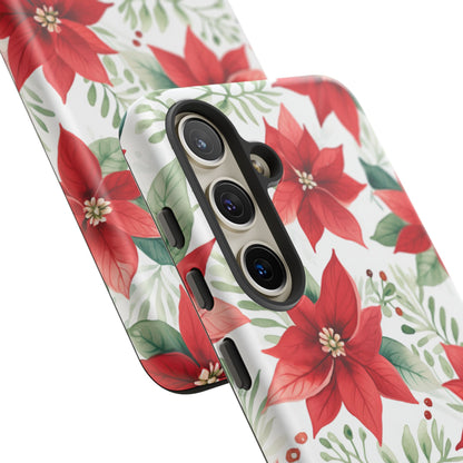 Festive Poinsettia Holiday Pattern – Samsung Galaxy Series Case