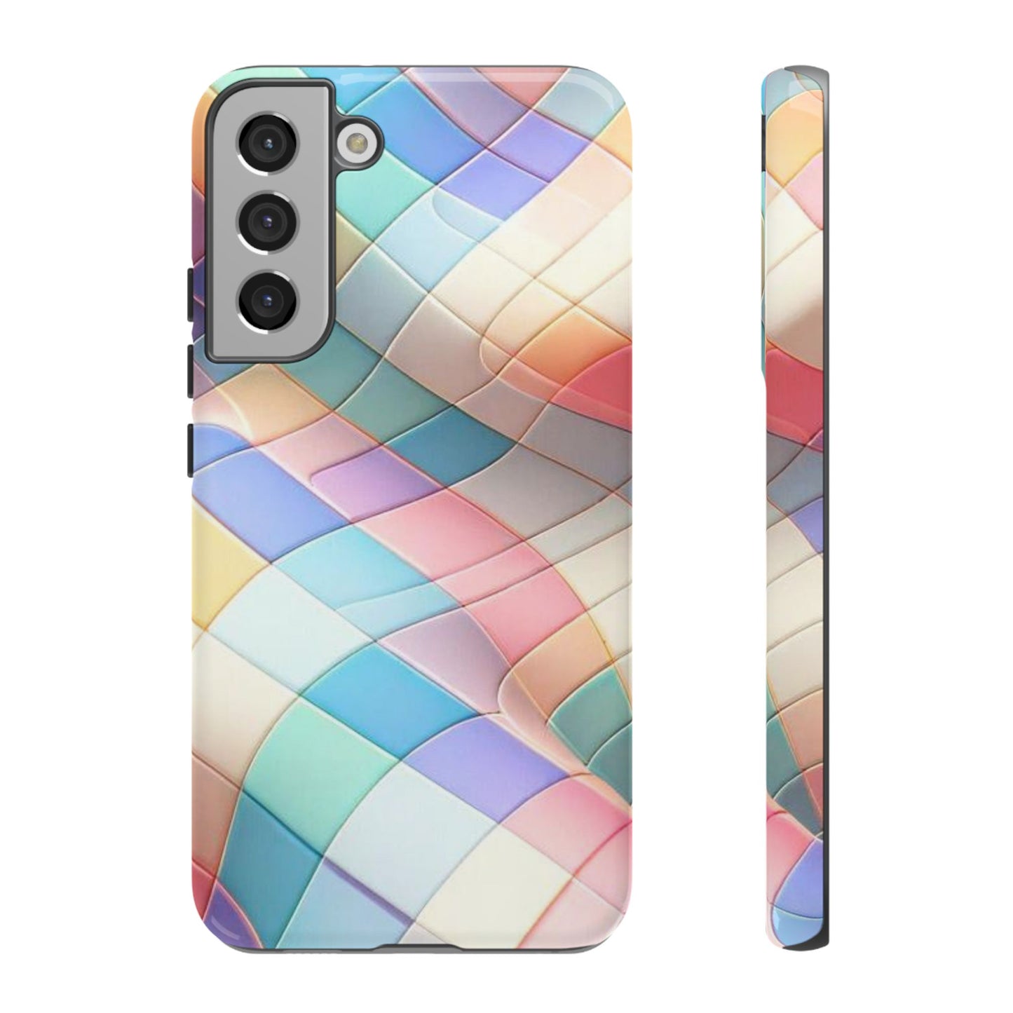 Pastel Prism Plaid iPhone Case