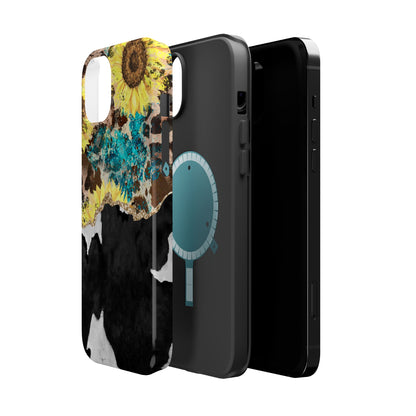 Rustic Sunflower Leopard Glam - MagSafe iPhone Series Case