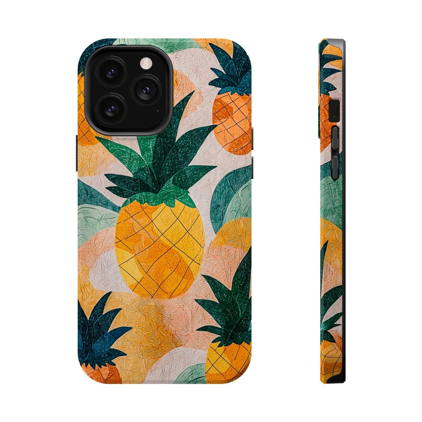 Tropical Pineapple MagSafe iPhone Case – Vibrant Fruit Design, Tough Dual-Layer Protection