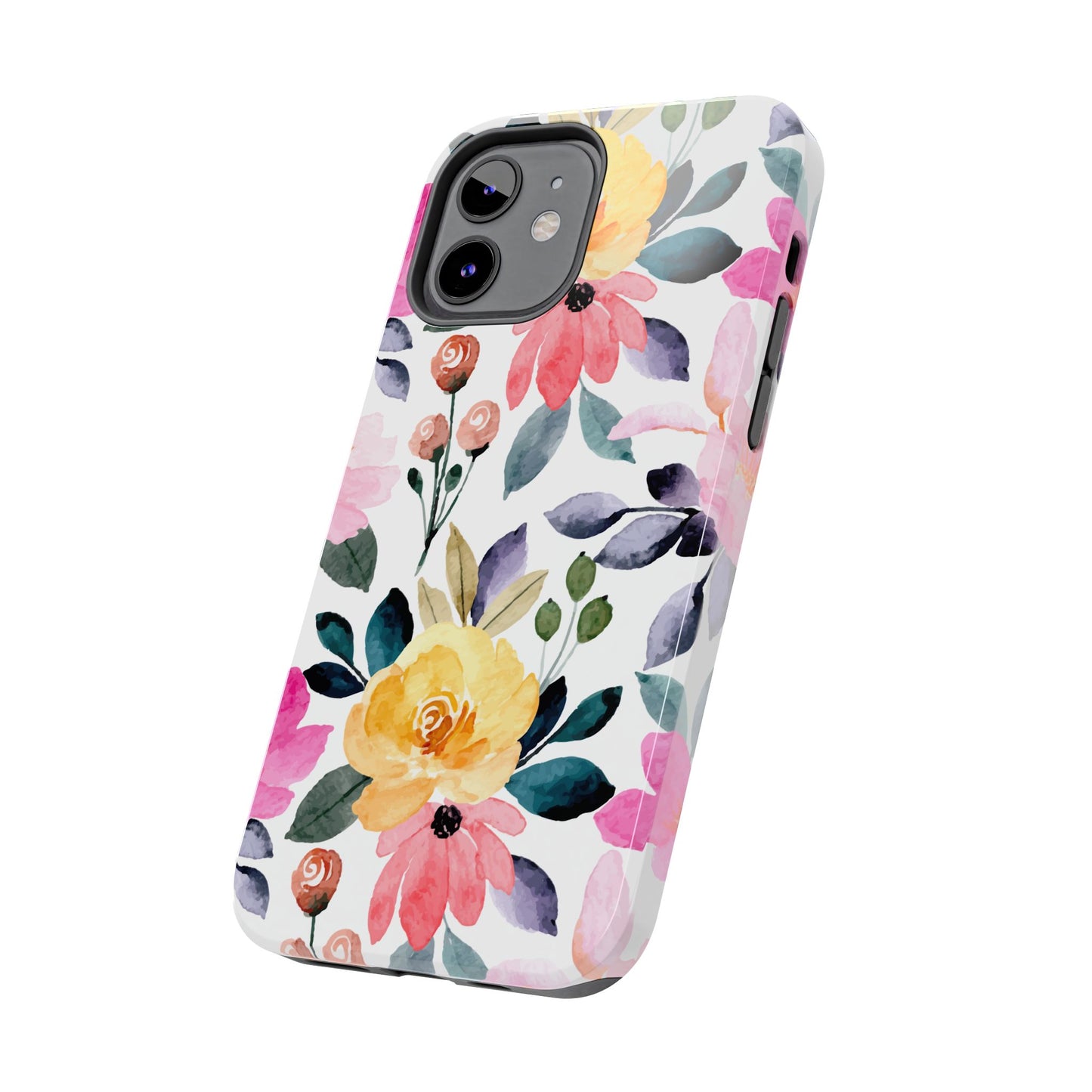 Blossoming Beauty – iPhone Series Case with Vibrant Watercolor Flowers