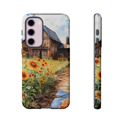 Sunflower iPhone Case  Rustic Farm Style