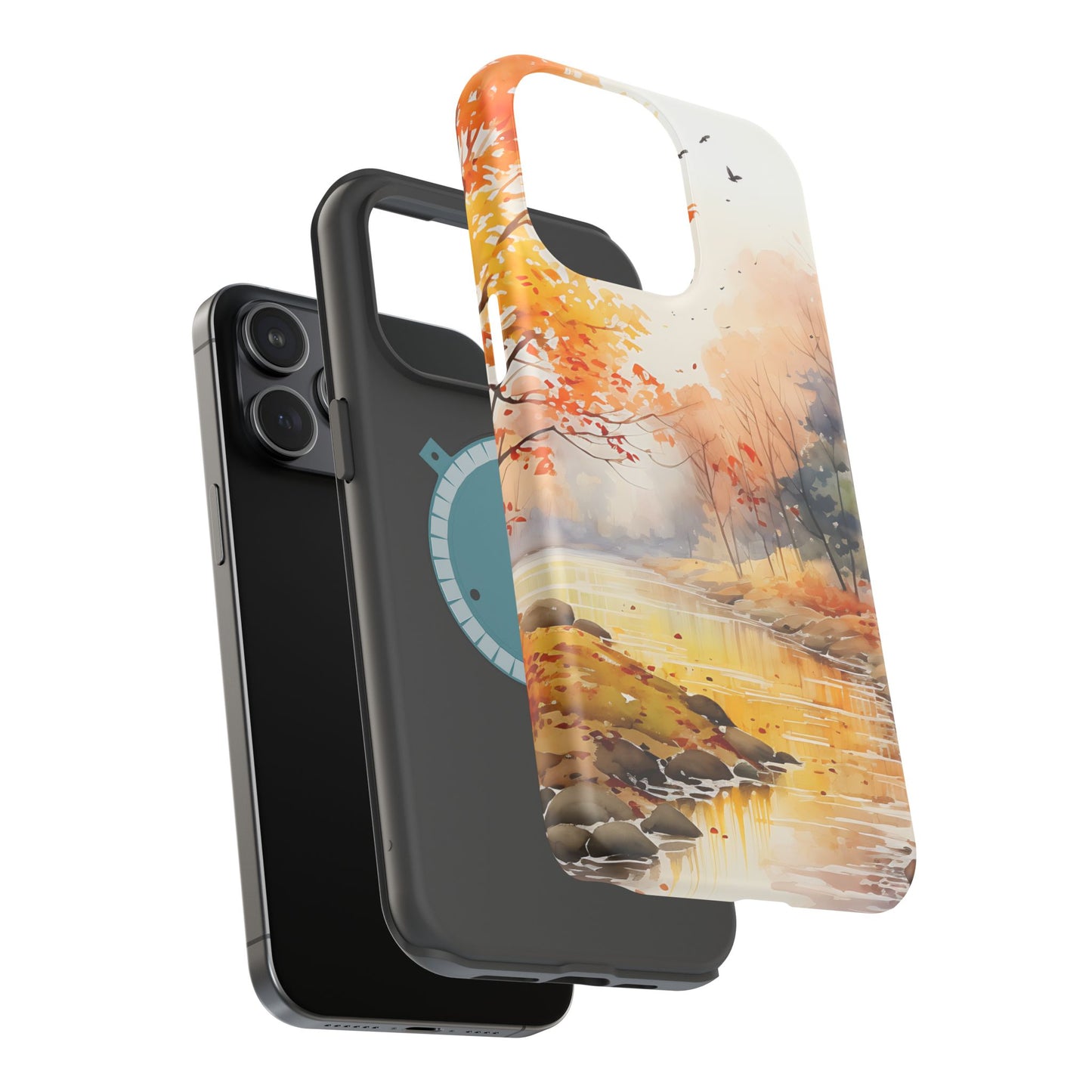 Autumn River Serenity – MagSafe iPhone Case