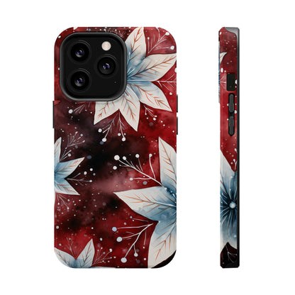 Winter Bloom Poinsettia – MagSafe iPhone Case