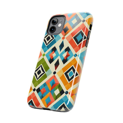 Harlequin Geometric iPhone Case - Vibrant Abstract Protective Cover