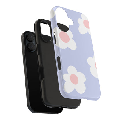 Retro Daisy Pastel Tough iPhone Case – Durable Design with Soft Matte Finish