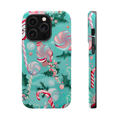 Candy Cane & Peppermint Holiday Delight – MagSafe iPhone Series Case