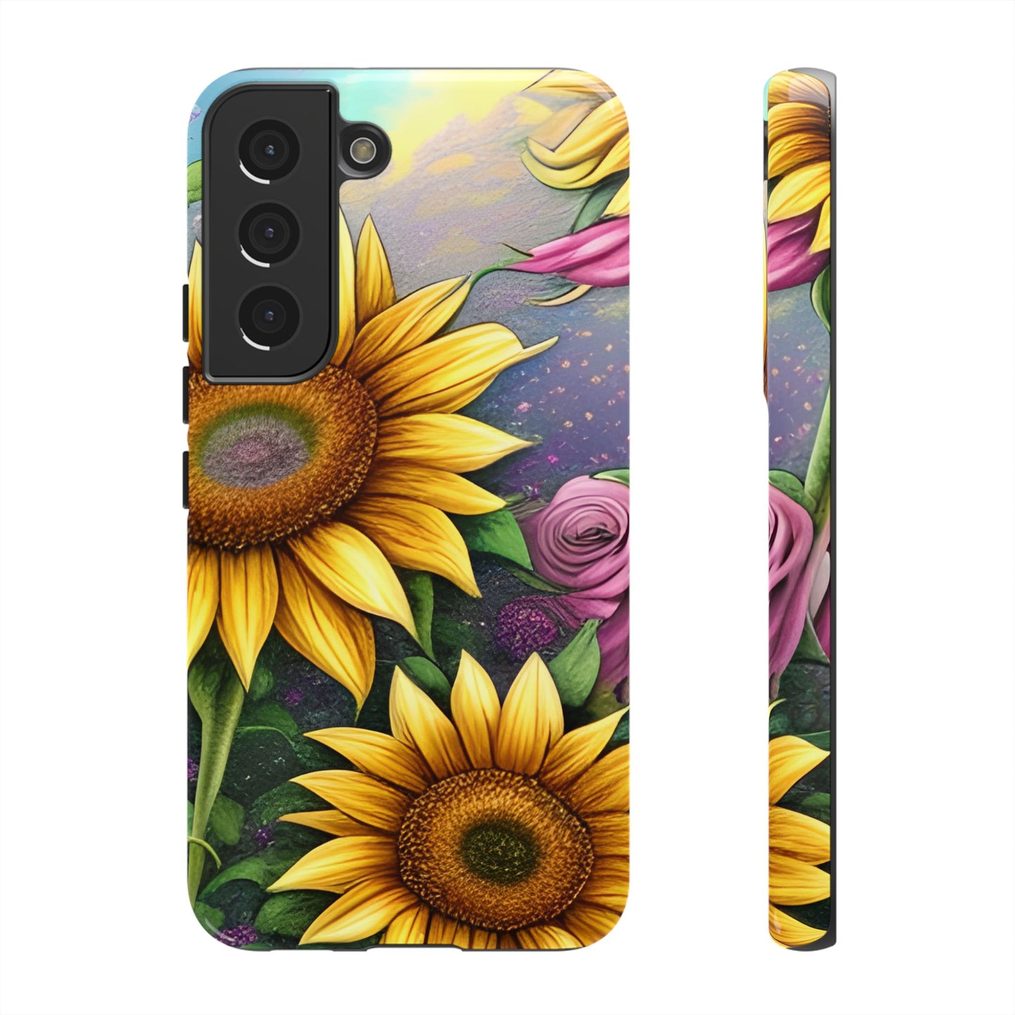 Whimsical Sunflower & Rose Garden - Samsung Galaxy Series Case