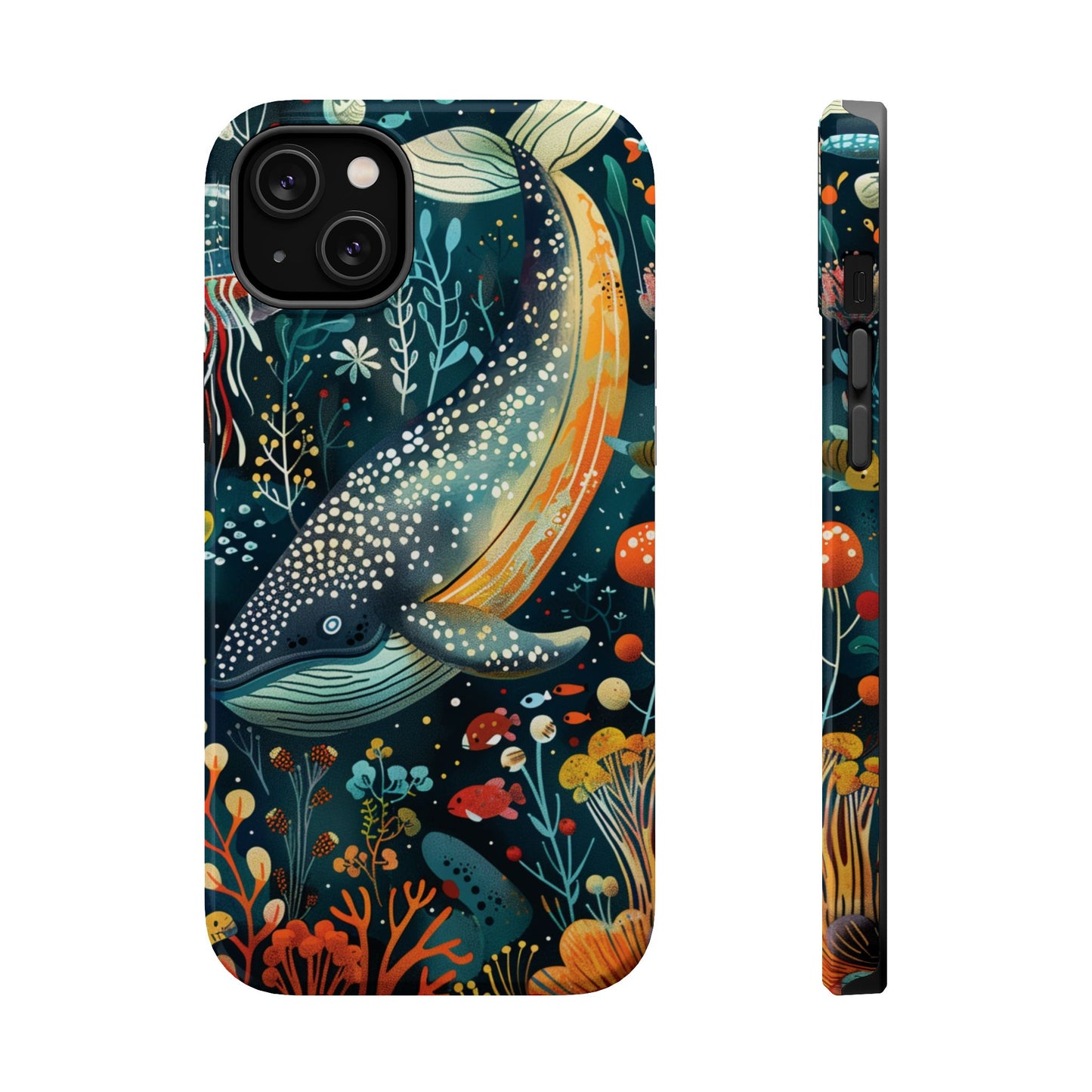 Oceanic Elegance Whale iPhone Case