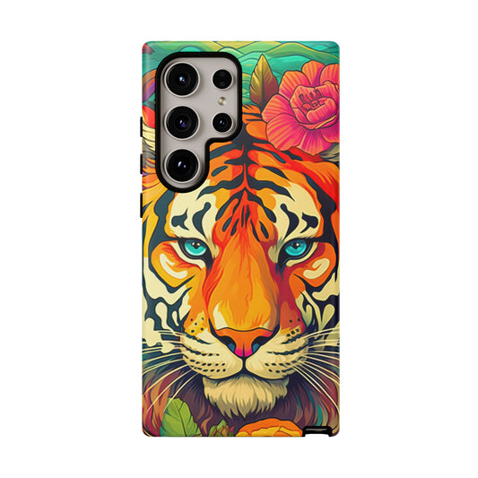 Fierce Rainbow Tiger Art - Samsung Galaxy Case