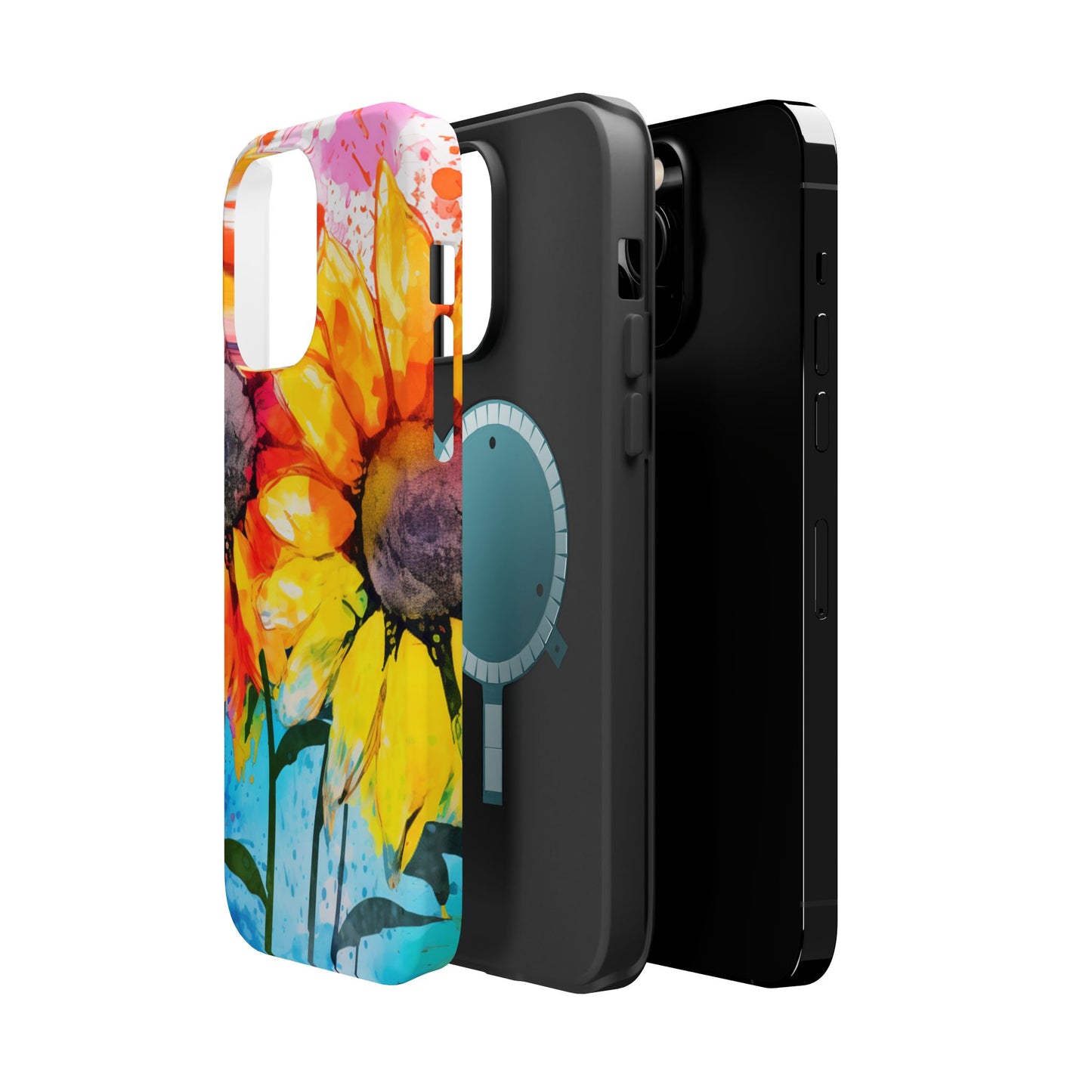 Bold Watercolor Sunflowers - MagSafe iPhone Series Case