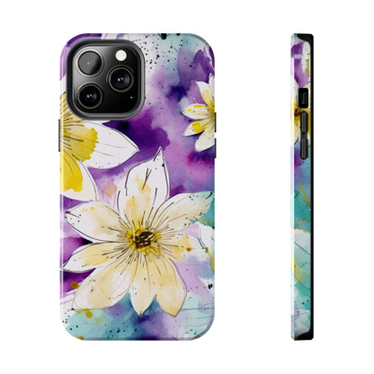 Abstract Floral Watercolor Splash - iPhone Series Case