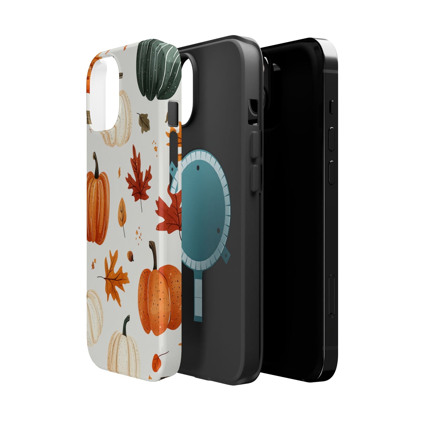 Autumn Pumpkin MagSafe iPhone Case – Fall Leaves and Harvest Design