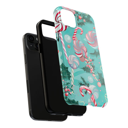 Candy Cane & Peppermint Holiday Delight – iPhone Series Case