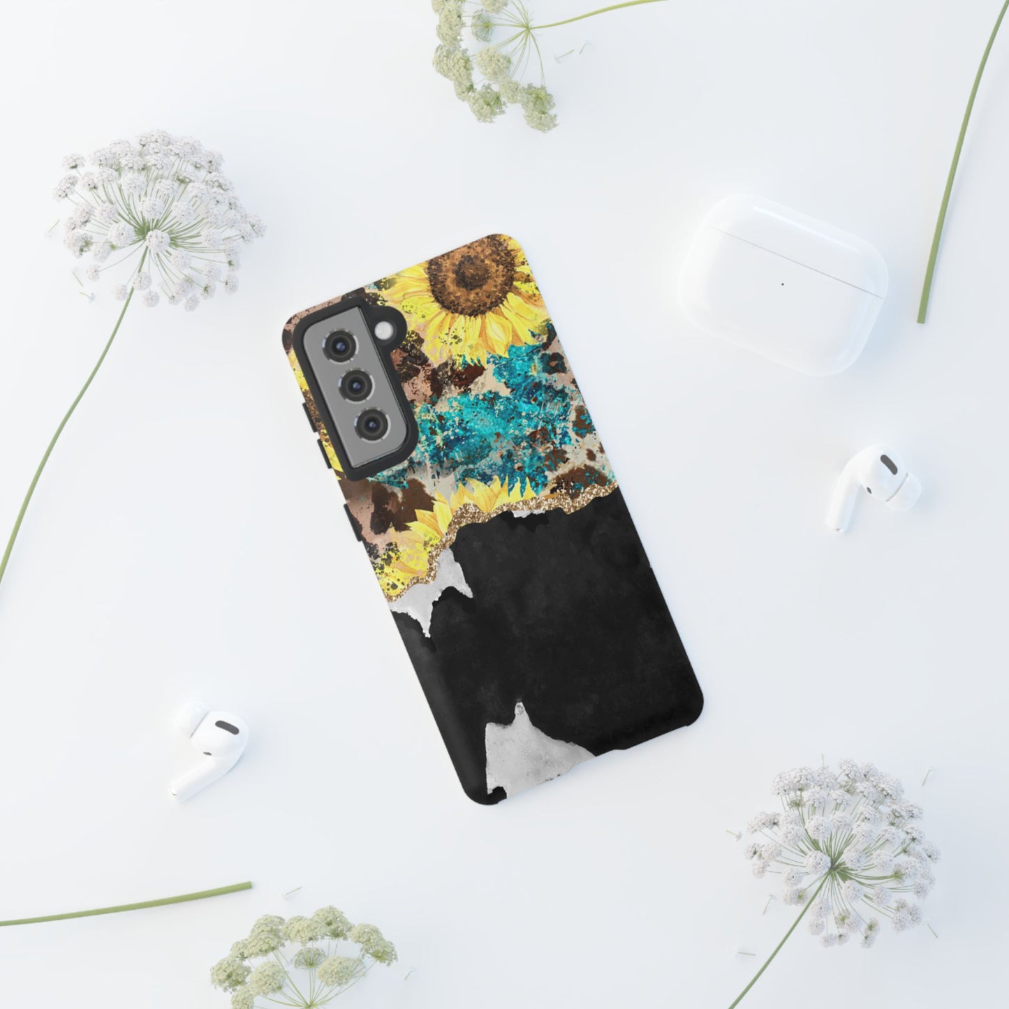 Rustic Sunflower Leopard Glam - Samsung Galaxy Series Case