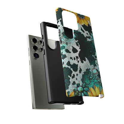 Boho Turquoise Sunflower Lace - Samsung Galaxy Series Case