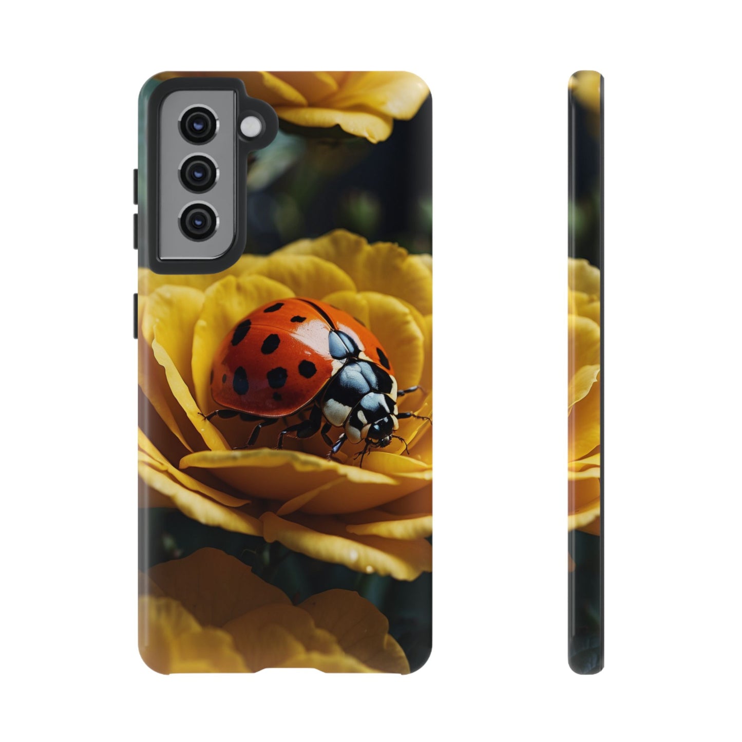 Samsung Galaxy Case: Ladybug on Yellow Petals