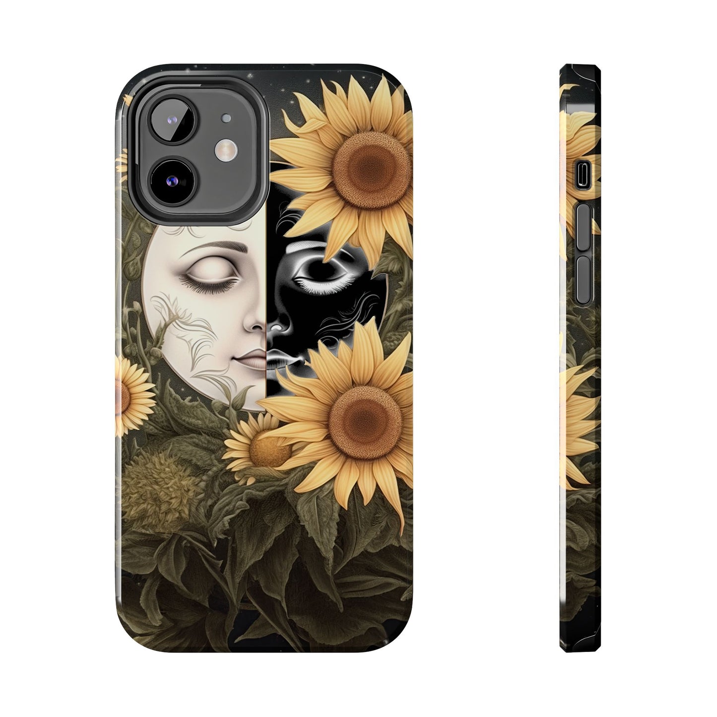 Sunflower Moon and Stars iPhone Case – Ethereal Art