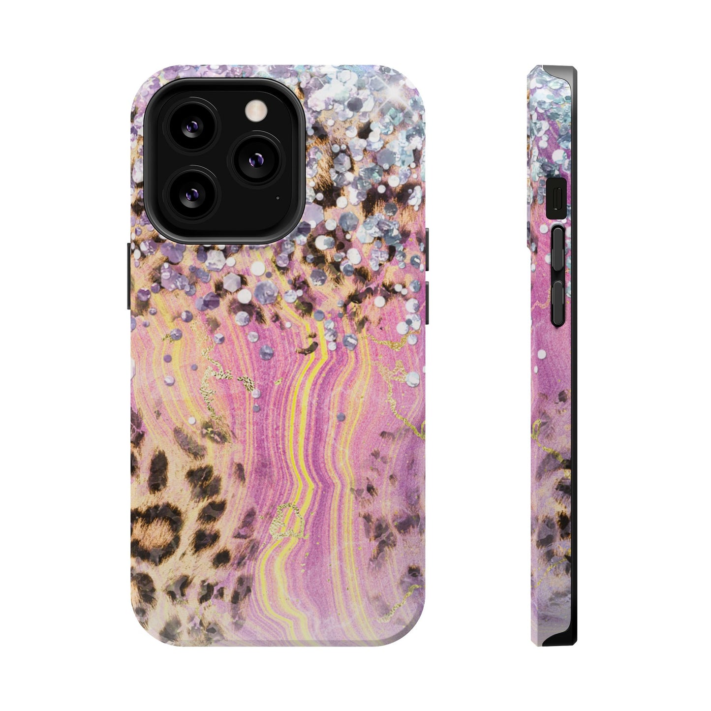 Glitter Glam Leopard – Magsafe iPhone Series Case