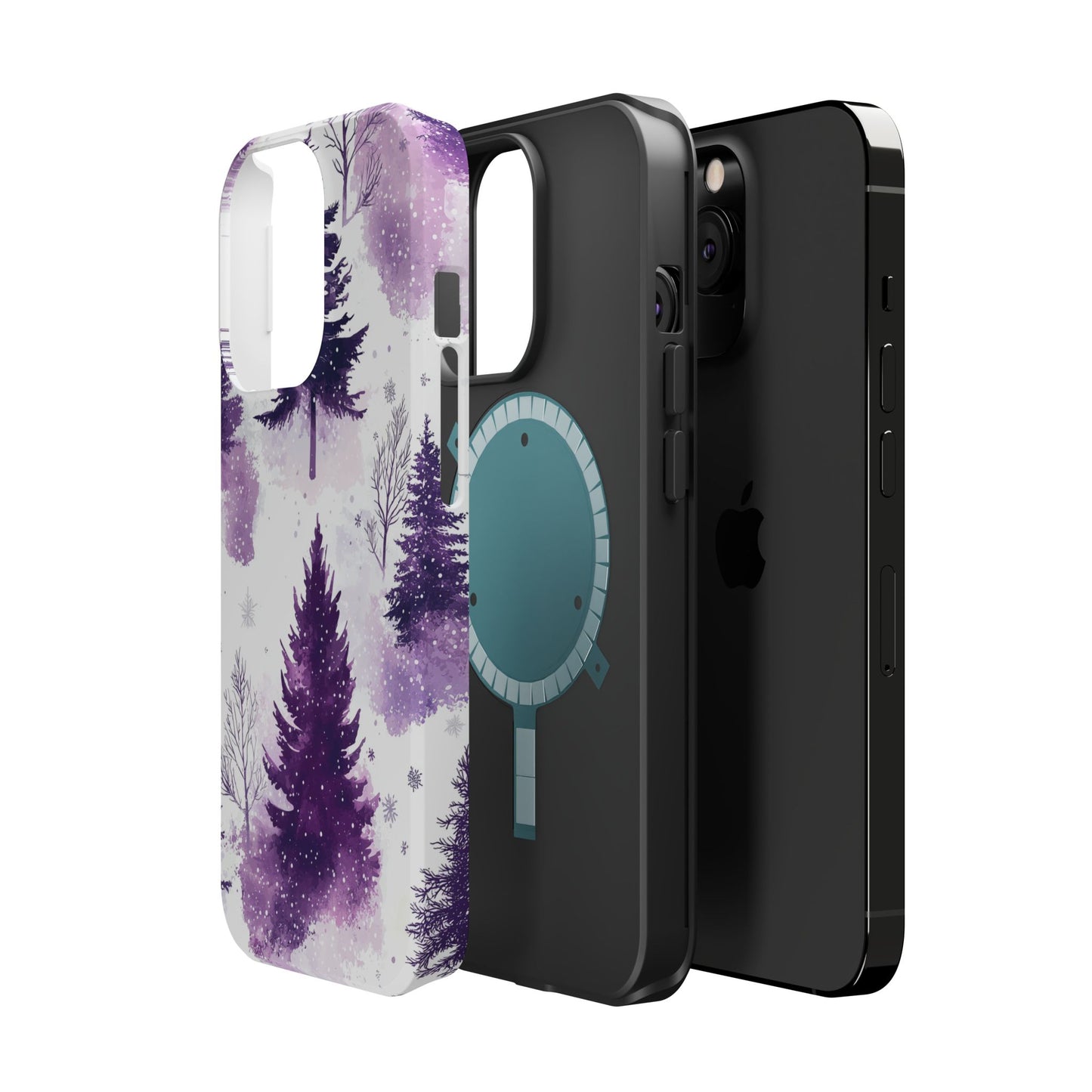 Purple Snowy Forest - MagSafe iPhone Series Case