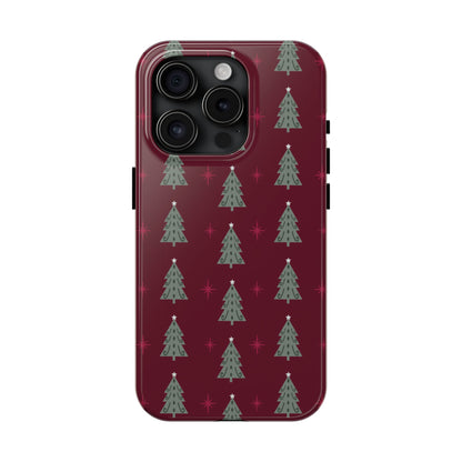 Retro Christmas Tree Pattern – iPhone Series Case