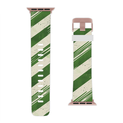 Green Stripes  Apple Watch Band