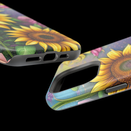 Whimsical Sunflower & Rose Garden - MagSafe iPhone Series Case