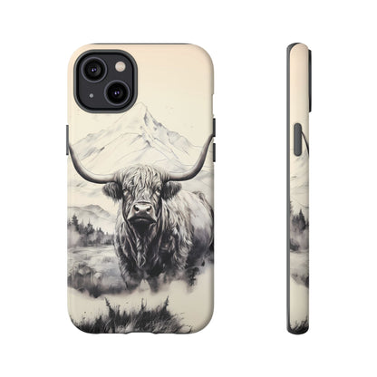 Highland Cow Western iPhone Case