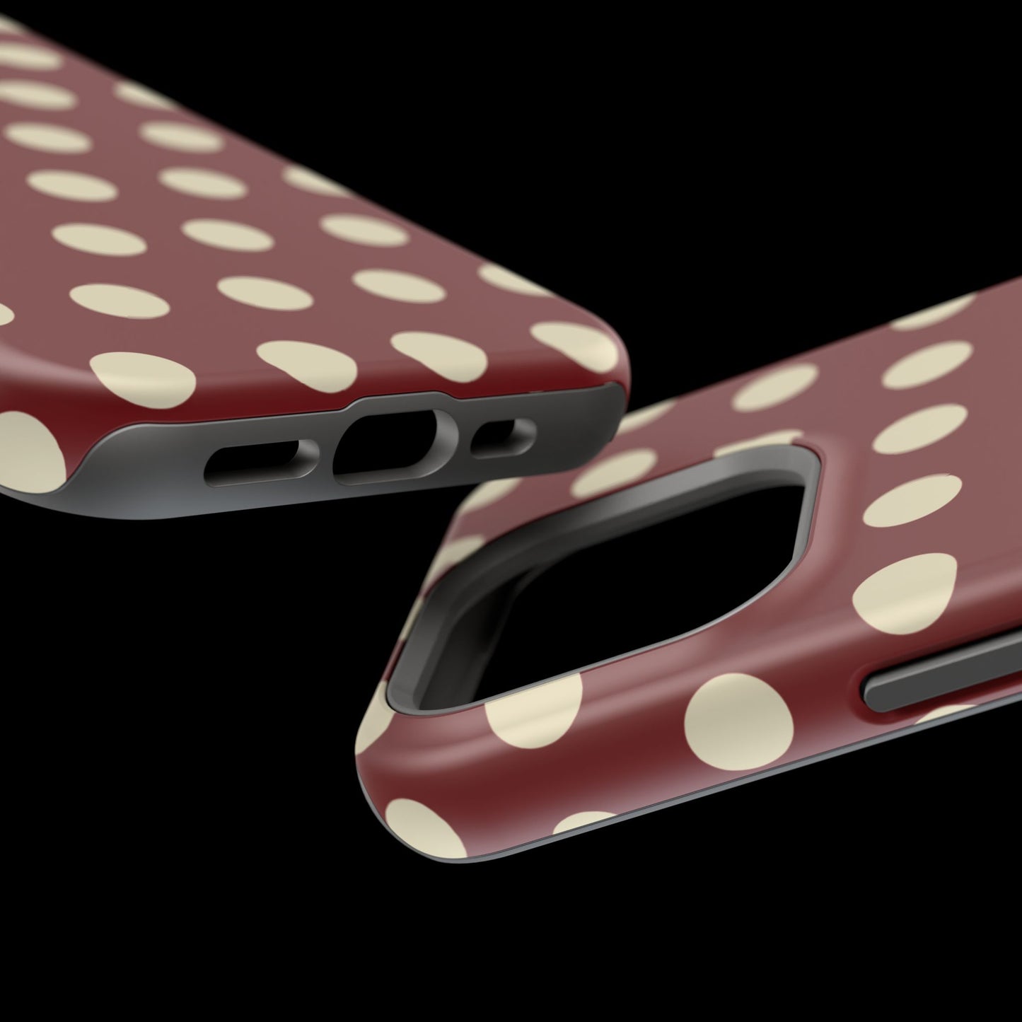 Classic Red & Cream Polka Dots - MagSafe iPhone Case