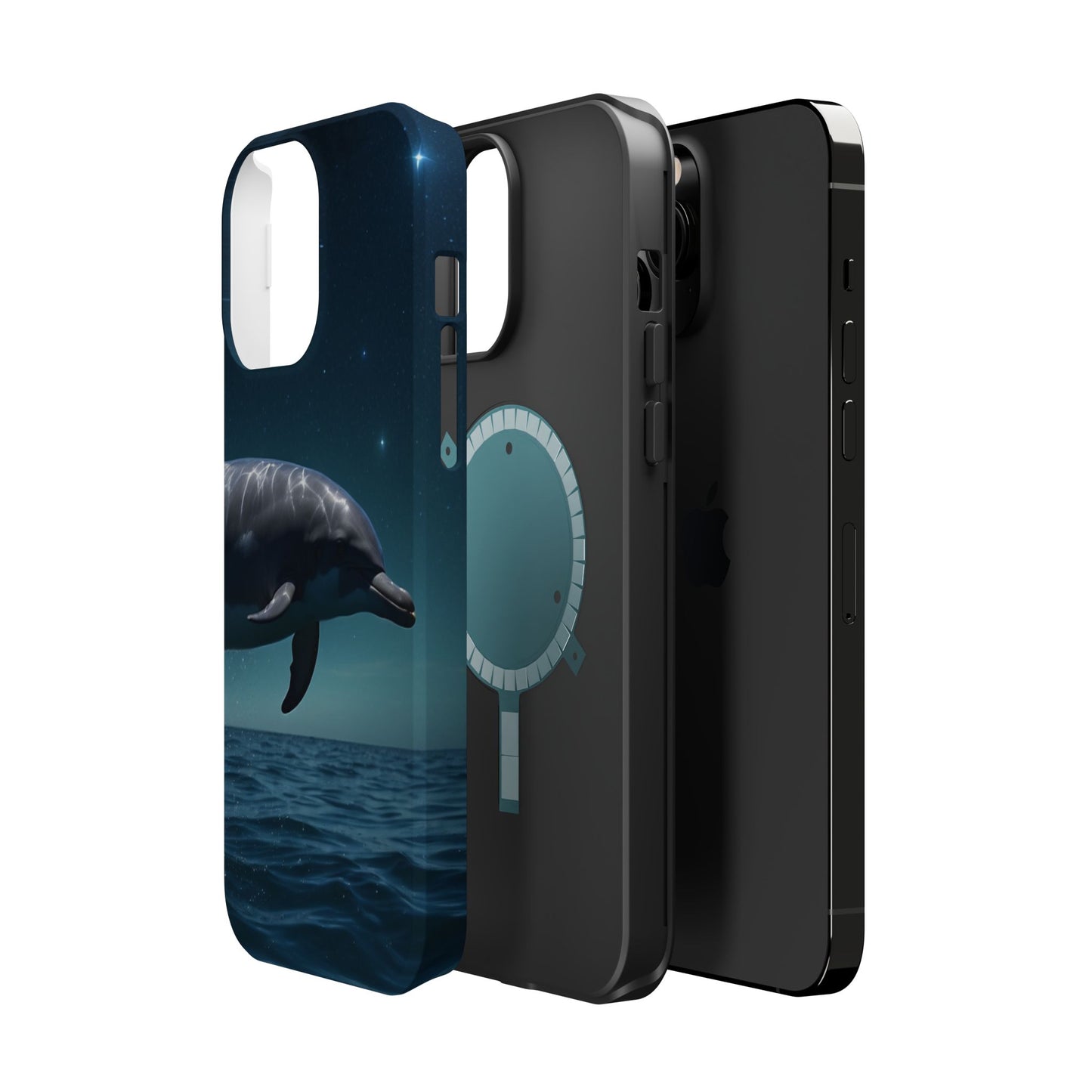 Midnight Ocean Dolphin - MagSafe-Compatible Case