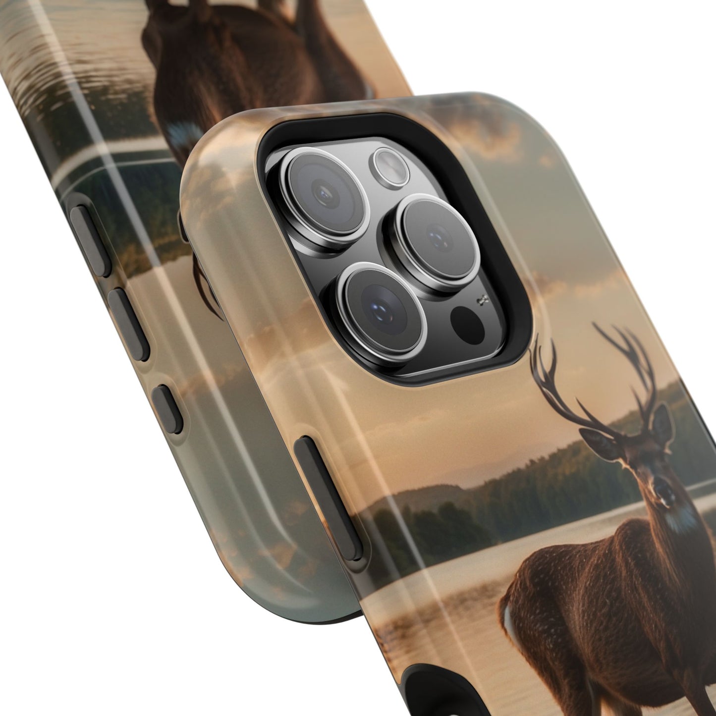 Majestic Stag at Sunset – MagSafe iPhone Case