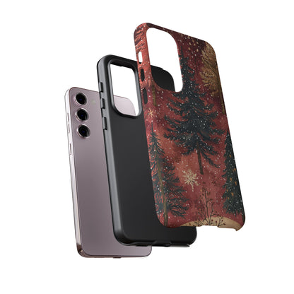 Rustic Red Winter Forest - Samsung Galaxy Series Case