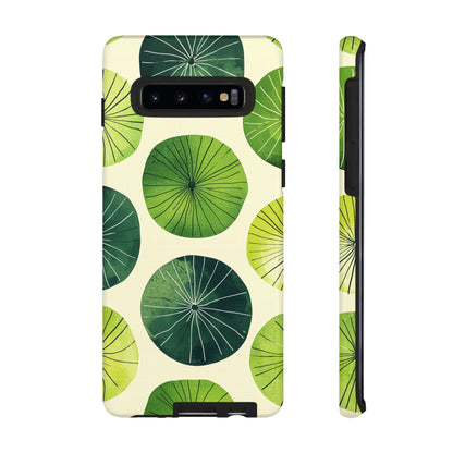 Watercolor Lily Pads Samsung Galaxy Case – Shockproof, Matte Finish, Dual-Layer Protection