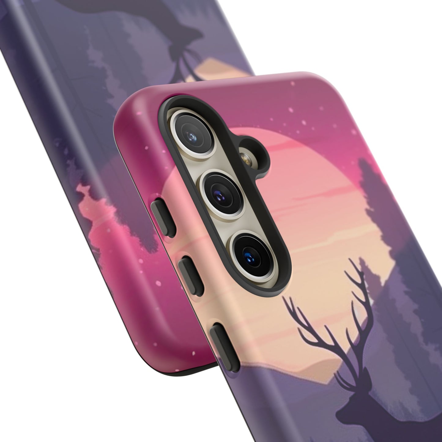 Twilight Elegance: Stag Reflection – Samsung Galaxy Case