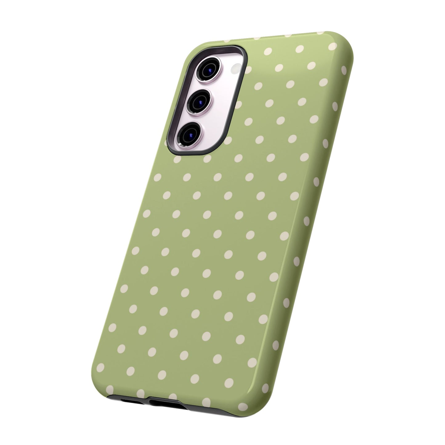 Sage Green Polka Dots – Samsung Galaxy Case