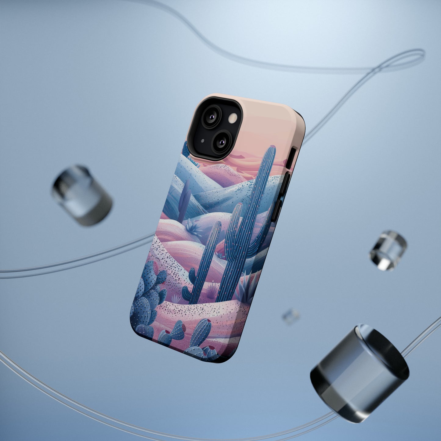 Desert Oasis MagSafe Case for iPhone – Cactus & Western Landscape Design for iPhone 15, 14 Pro Max, 13, and More!