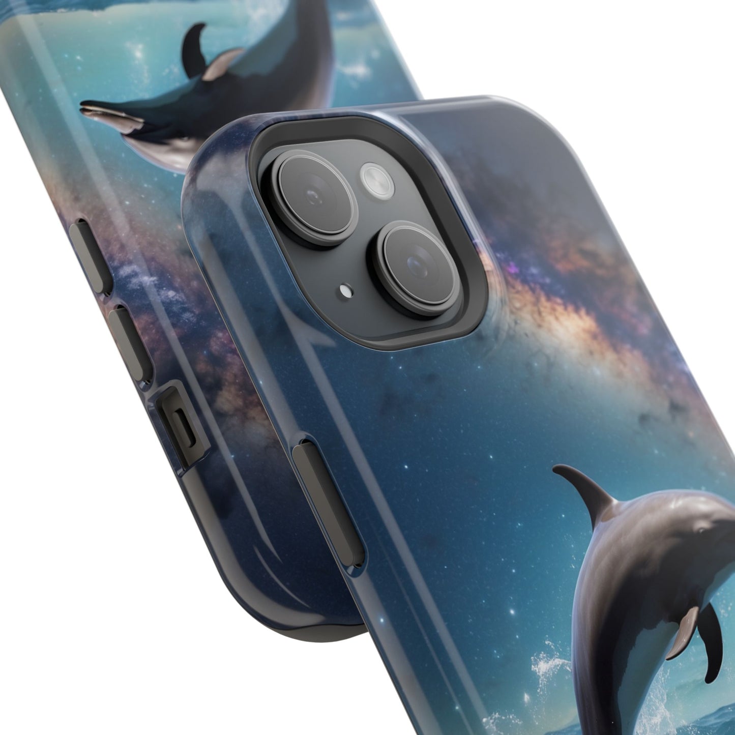 Dolphin Galaxy Splash - MagSafe-Compatible Case