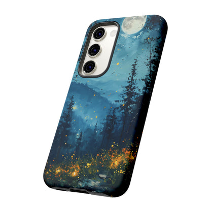 Moonlit Enchanted Forest Glow – Artistic Night Landscape Design - BOGO Cases