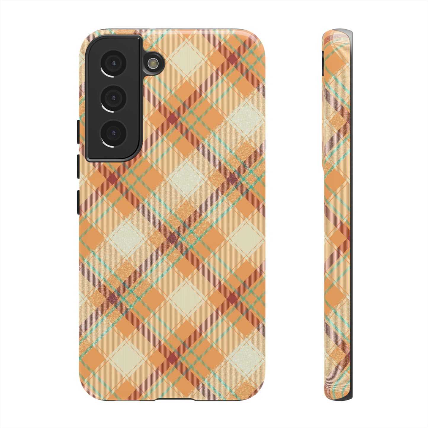 Samsung Galaxy Case - Warm Autumn Plaid Design