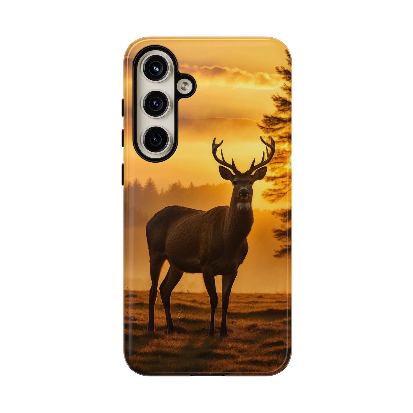 Sunset Majesty: Regal Stag – Samsung Galaxy Case