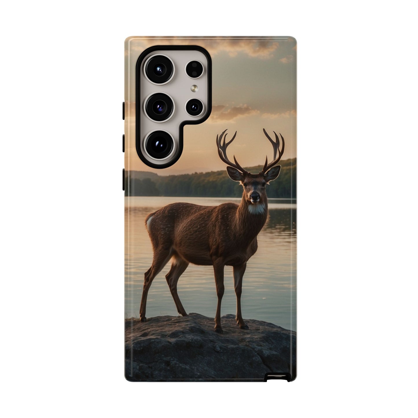 Majestic Stag at Sunset – iPhone Case