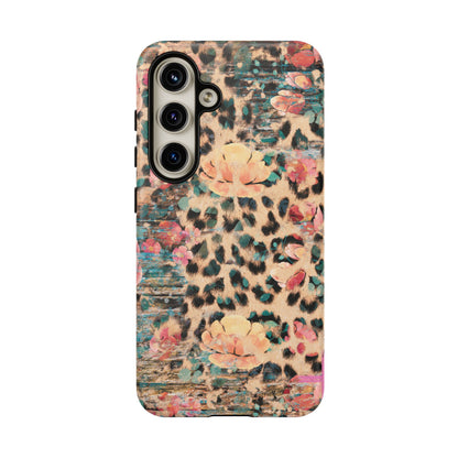 Rustic Floral Leopard - Samsung Galaxy Series Case