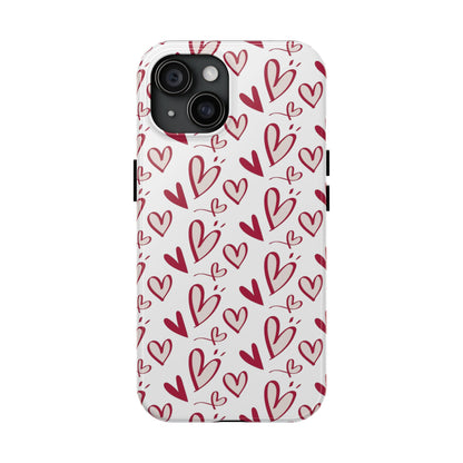 Love Scribbles iPhone Case